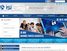 Tablet Screenshot of ecole-isitech.com